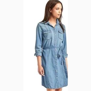 GAP Western Denim Shirtdress